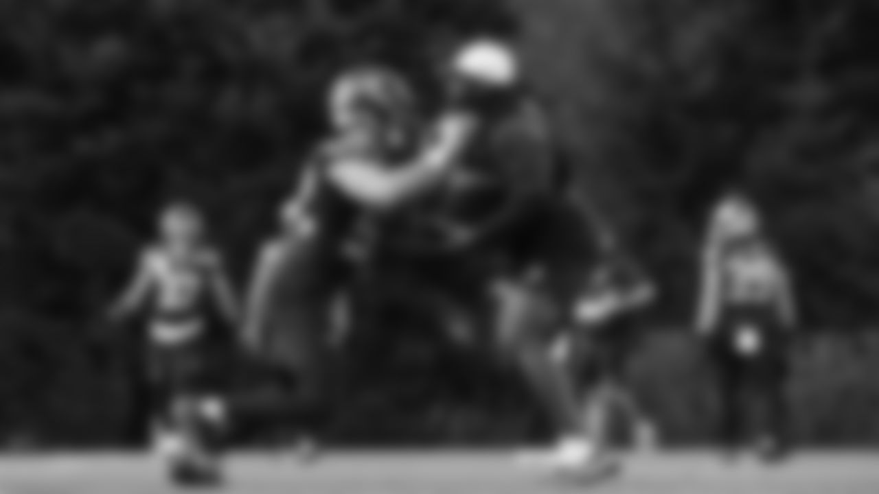 Seahawks linebacker Patrick O'Connell (52) practiced on Thursday, November 20 at the Virginia Mason Athletic Center.