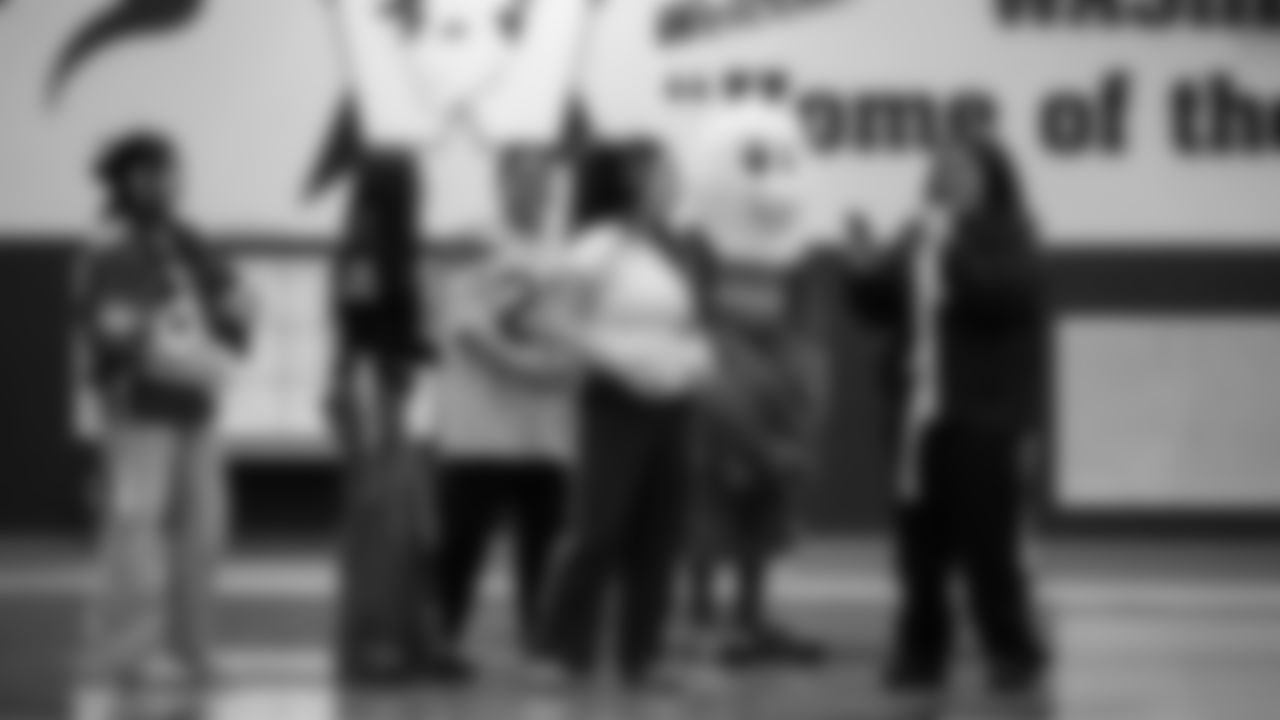 The Seahawks, Safeway, Delta Air Lines, Coca-Cola, and Head & Shoulders surprised Washington High School with a grant to support their girls flag football program on Tuesday, November 25, 2025.