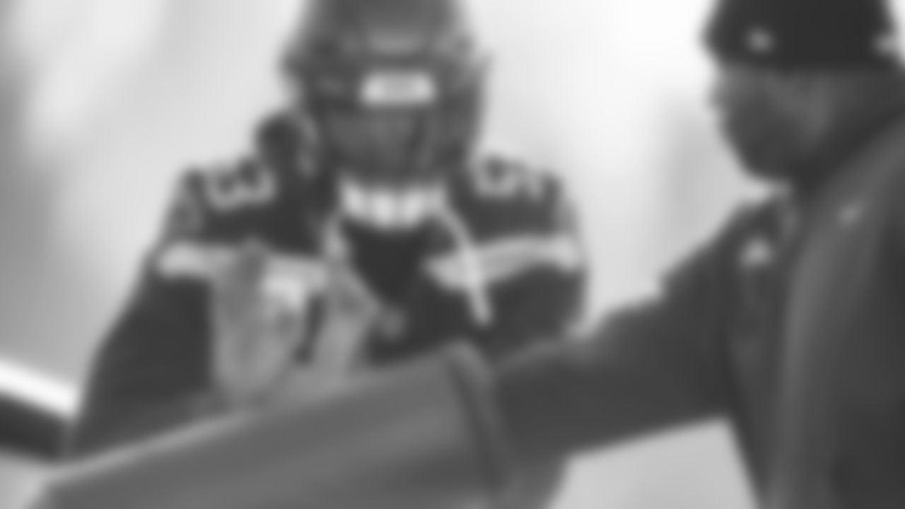 Seahawks linebacker Boye Mafe (53) practiced on Wednesday, December 31, 2025 at the Virginia Mason Athletic Center.