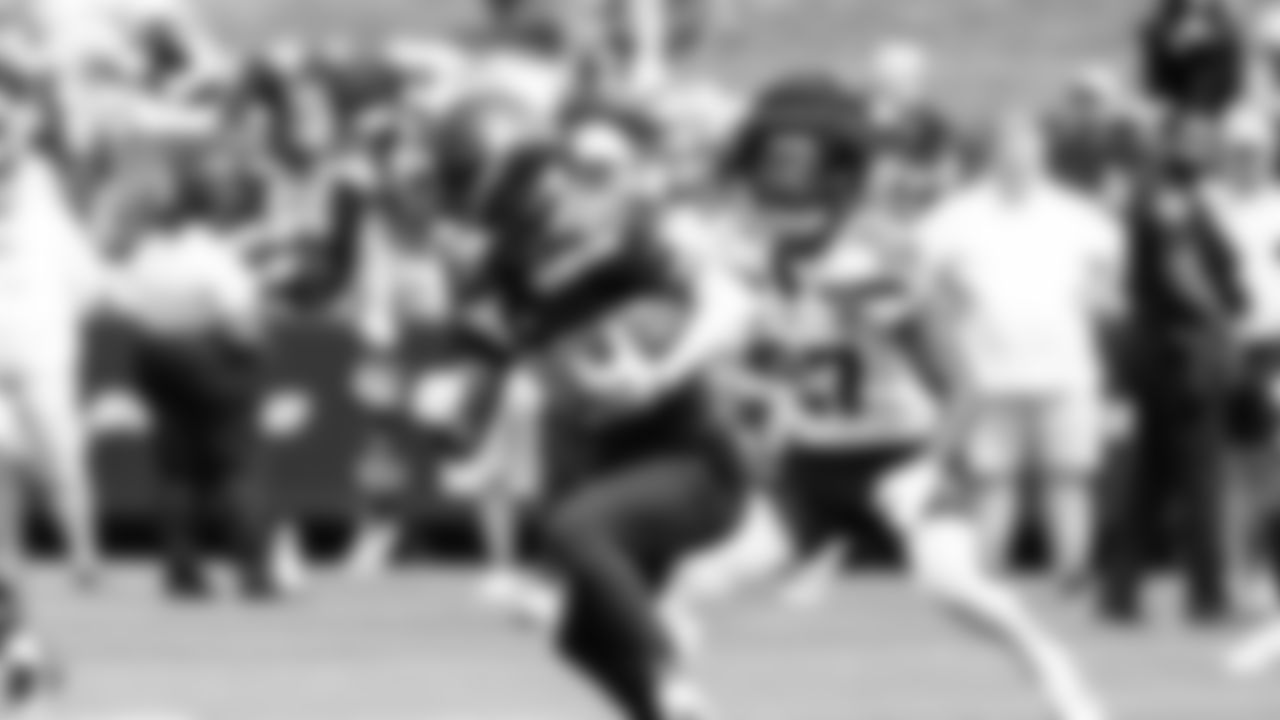 Seahawks wide receiver Ricky White III (86) practiced on day three of training camp on July 25, 2025 at the Virginia Mason Athletic Center.