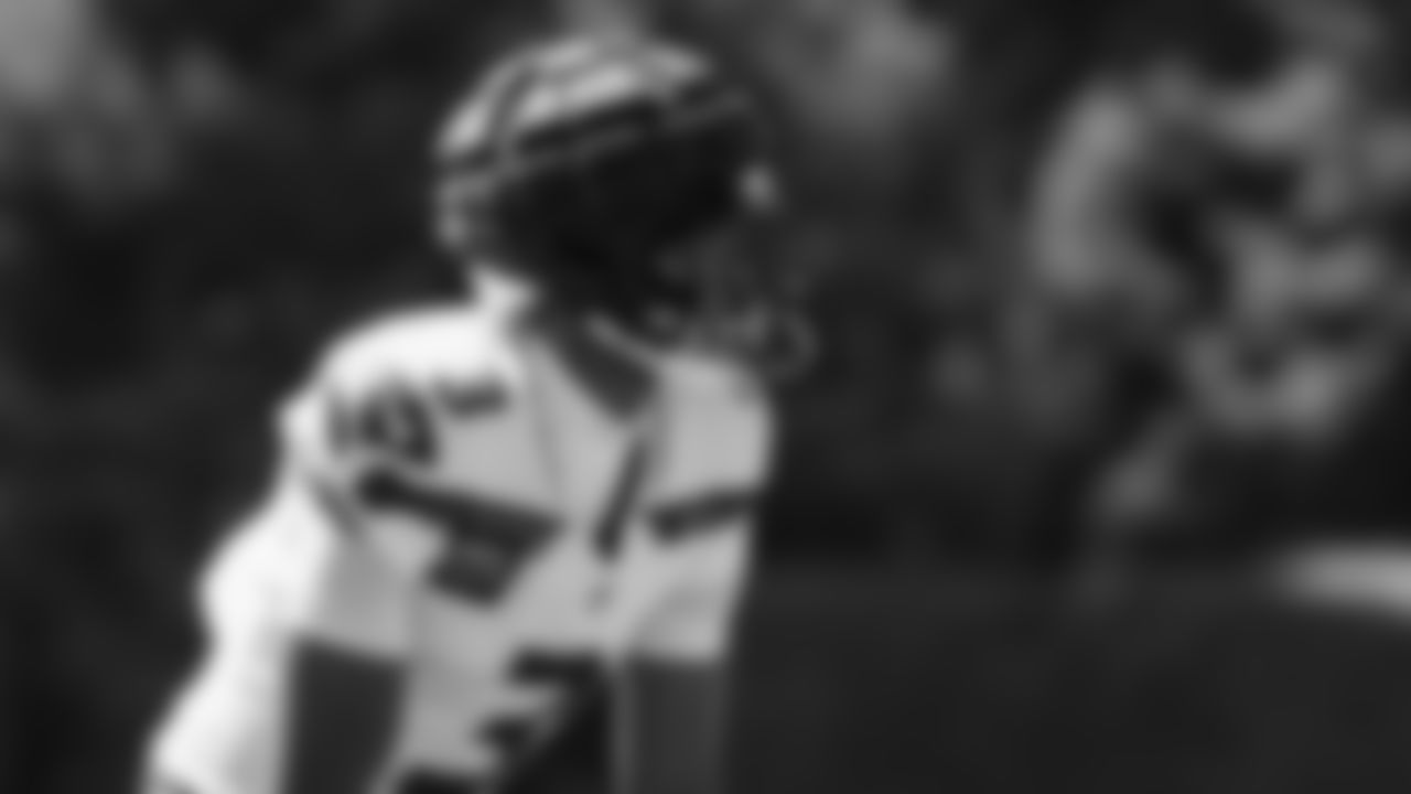 Seahawks safety Nick Emmanwori (3) practiced on August 12, 2025 at the Virginia Mason Athletic Center.