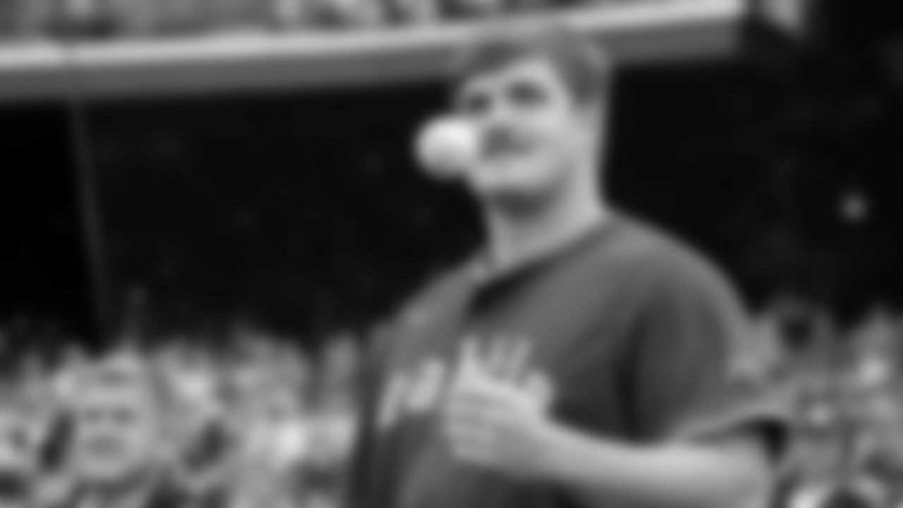 Seahawks guard Grey Zabel (76) threw the ceremonial first pitch for the Mariners vs. Twins game on Friday, May 30, 2025 at T-Mobile Park.