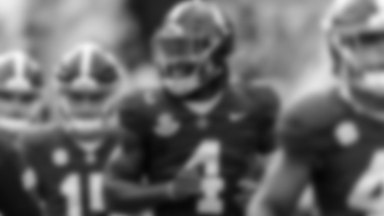 Alabama quarterback Jalen Milroe (4) warms up before an NCAA college football game against Western Kentucky, Saturday, Aug. 31, 2024, in Tuscaloosa, Ala. (AP Photo/Vasha Hunt)