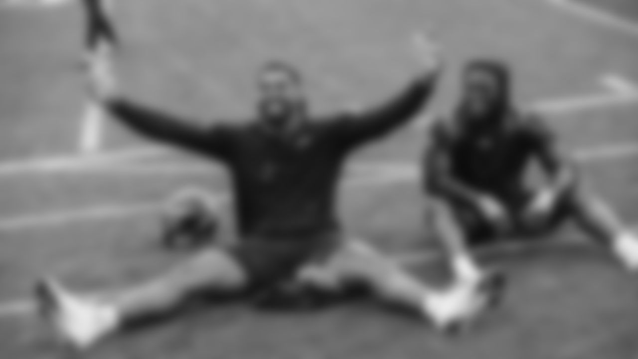 Seahawks linebackers DeMarcus Lawrence and Tyrice Knight were awarded the NVP award on November 12, 2025.