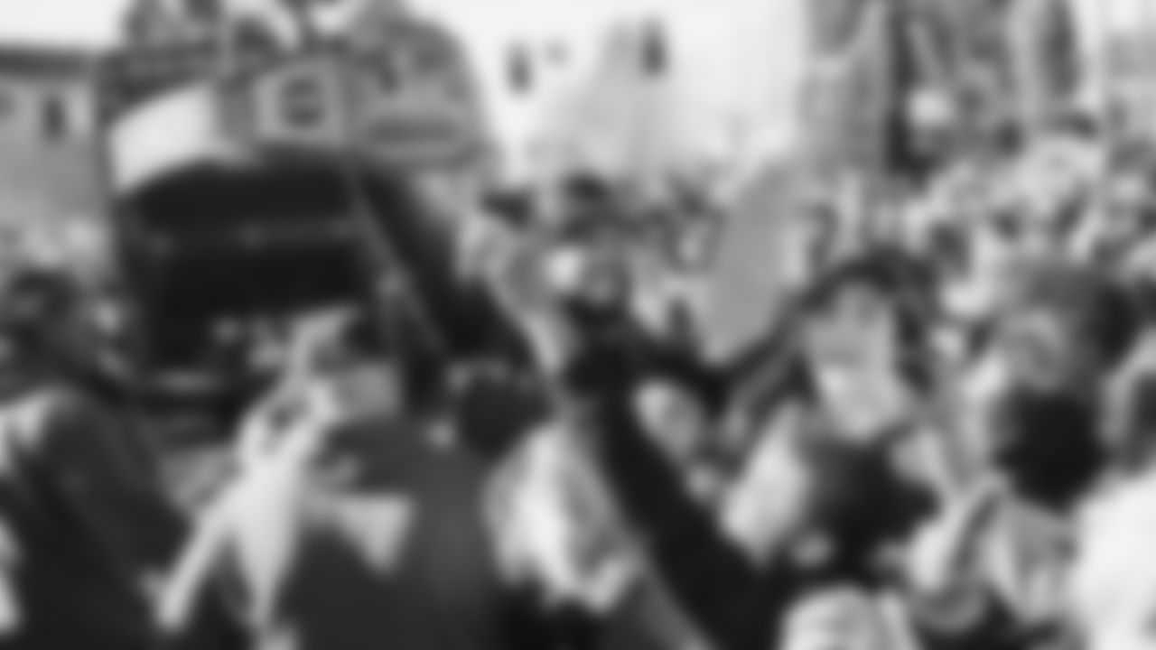 The Seahawks participated in the World Championship Parade through downtown Seattle on February 11, 2026.