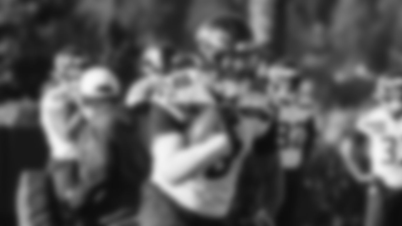 Seahawks tight end Elijah Arroyo (18) practiced on Wednesday, November 19 at the Virginia Mason Athletic Center.