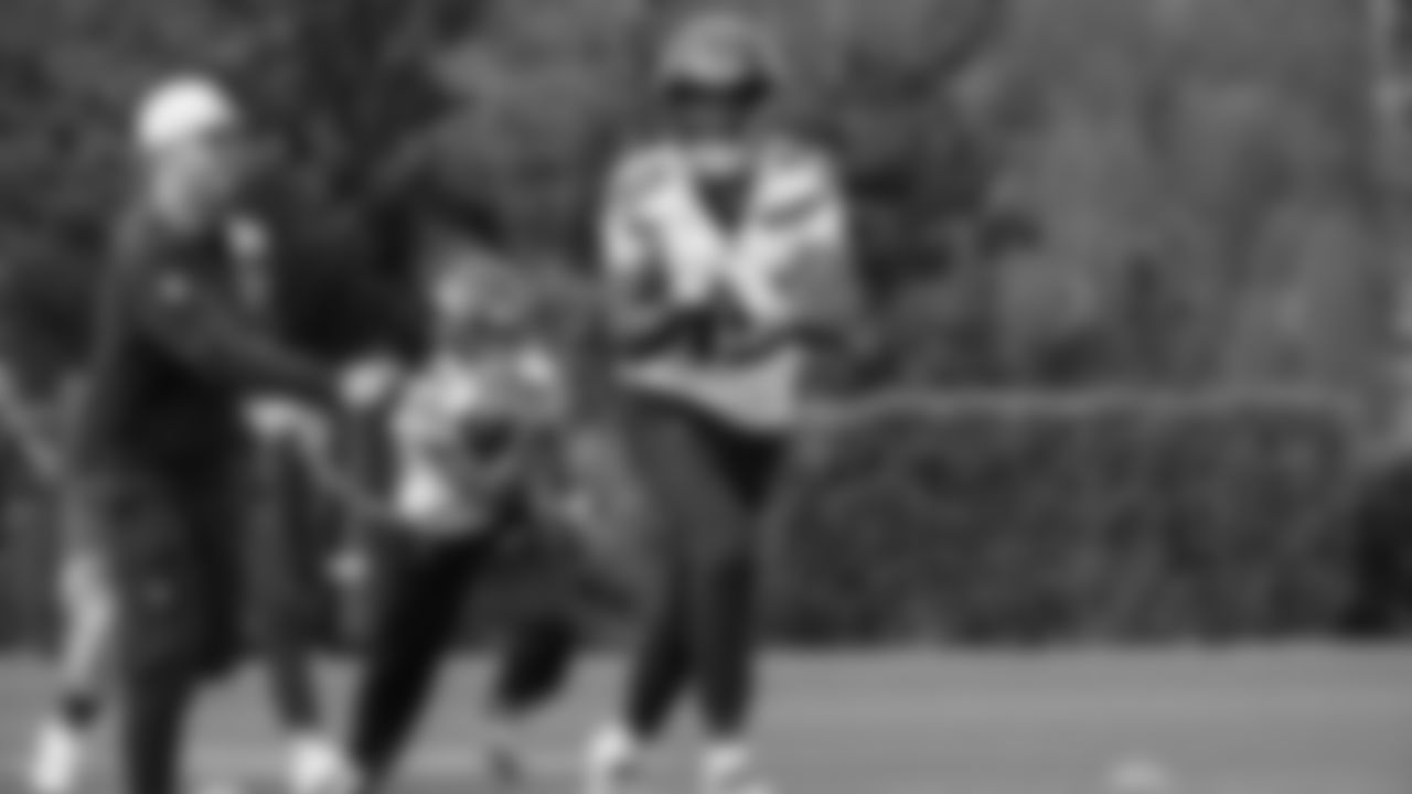 Seahawks wide receiver Tory Horton (15) practiced on Thursday, October 9, 2025 at the Virginia Mason Athletic Center.