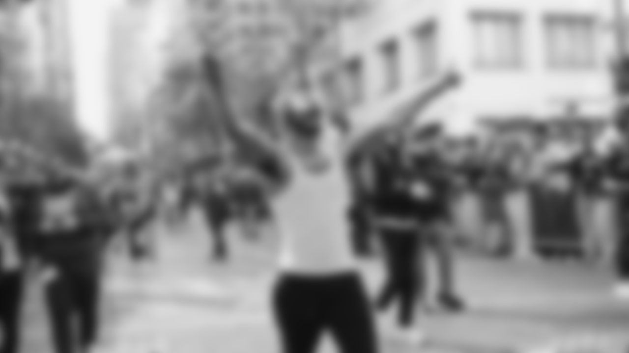 The Seahawks participated in the World Championship Parade through downtown Seattle on February 11, 2026.