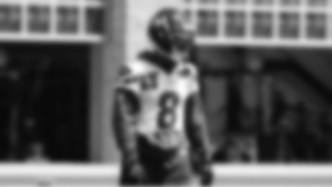 Seahawks safety Coby Bryant (8) participated in a workout on day four of OTAs on Monday, June 2, 2025 at the Virginia Mason Athletic Center.