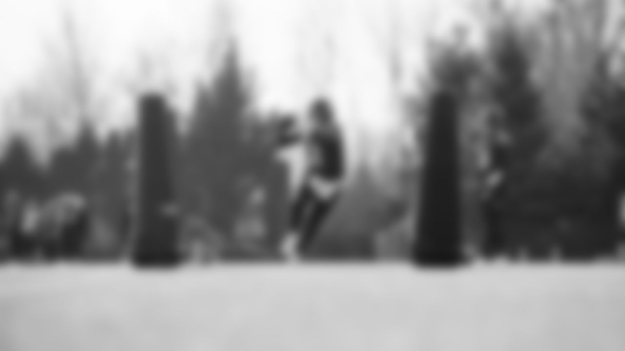 Seahawks quarterback Drew Lock (2) practiced on Thursday, January 22, 2026 at the Virginia Mason Athletic Center.