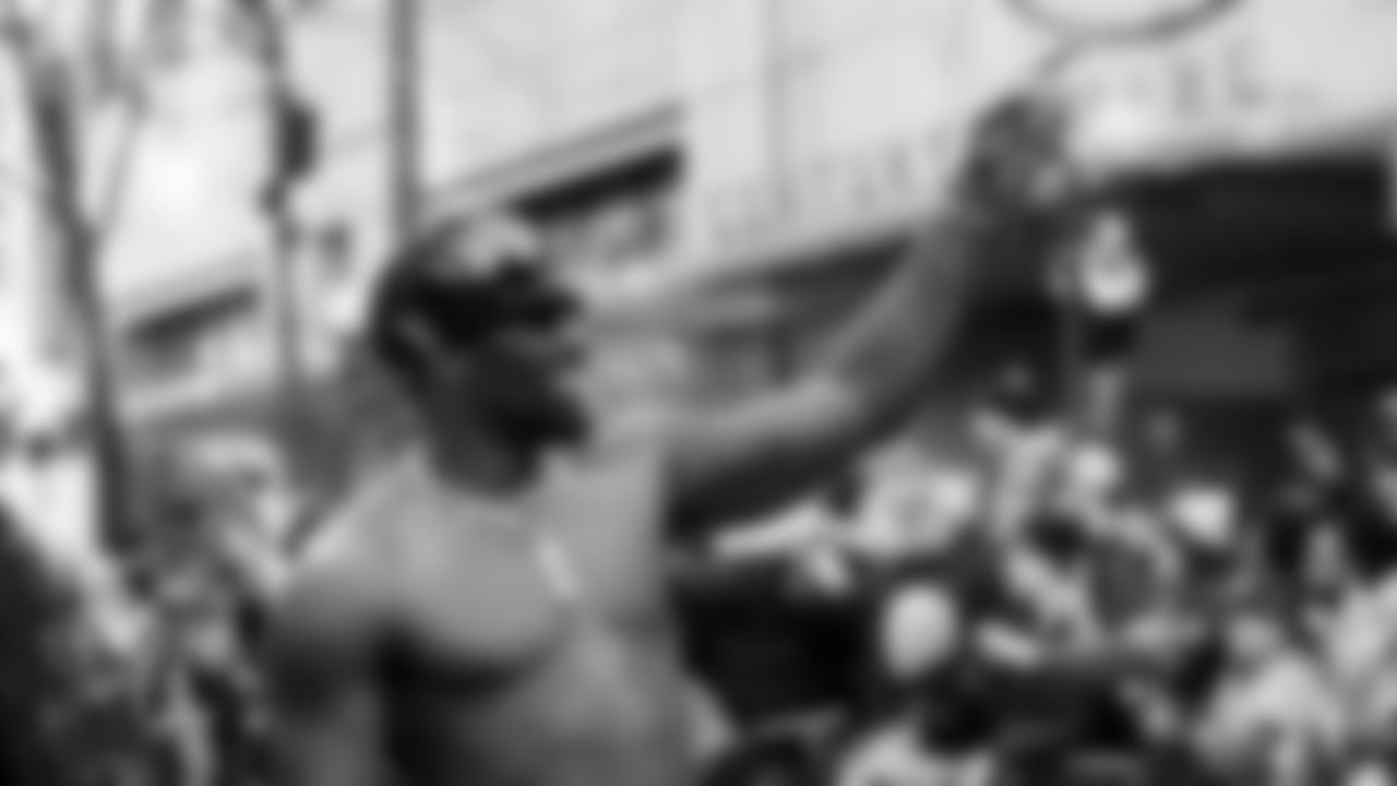 The Seahawks participated in the World Championship Parade through downtown Seattle on February 11, 2026.