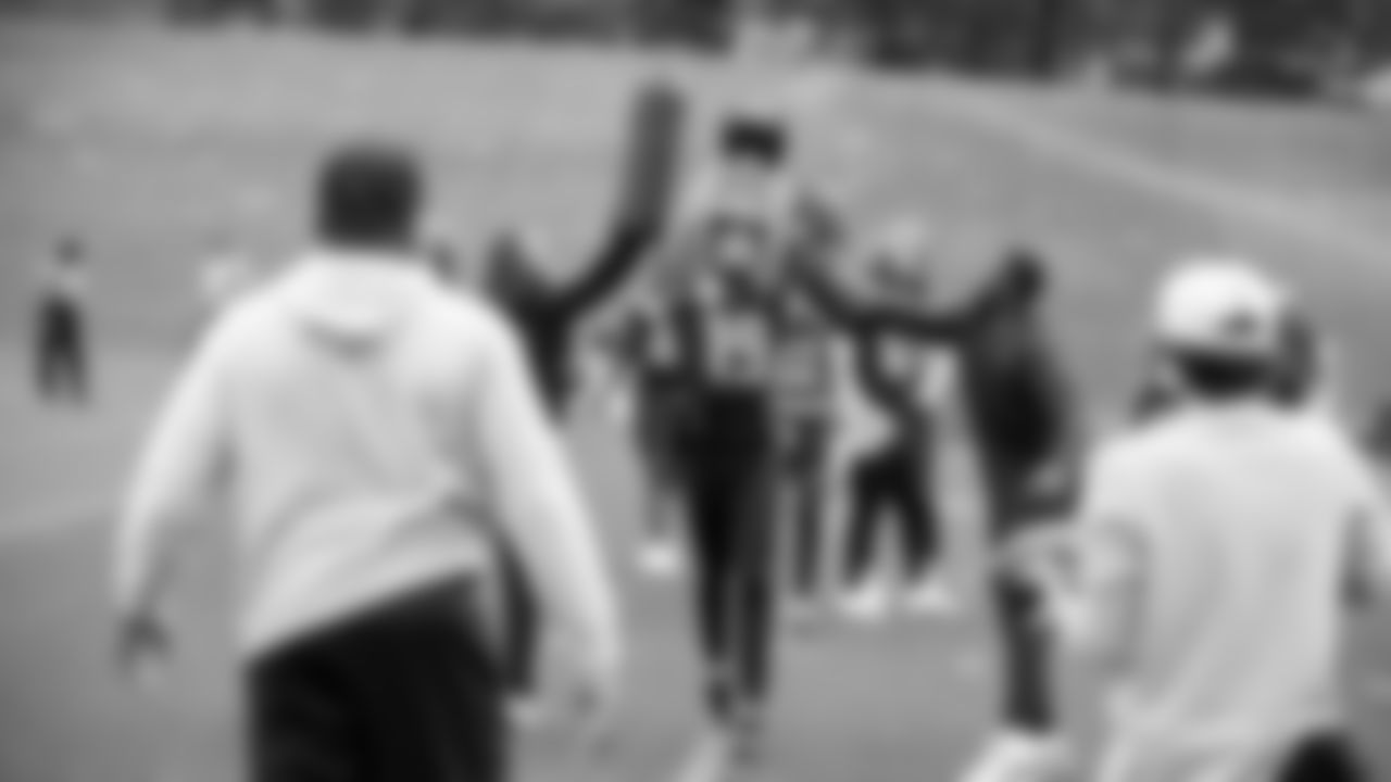 Seahawks wide receiver Jake Bobo (19) participated in a workout on day two of OTAs on Thursday, May 29, 2025 at the Virginia Mason Athletic Center.