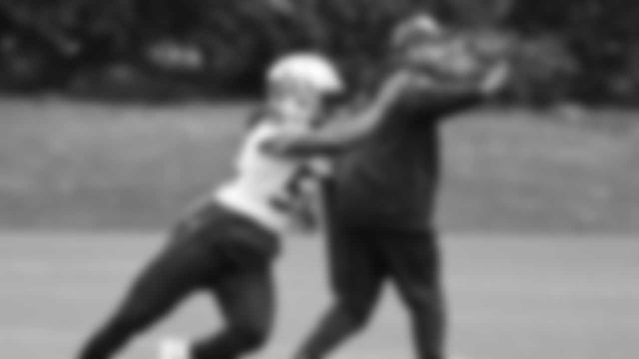 Seahawks linebacker Boye Mafe (53) practiced on Thursday, October 30, 2025 at the Virginia Mason Athletic Center.