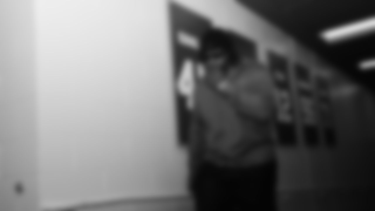 Seahawks defensive tackle Jarran Reed (90) arrived at Lumen Field for the Week 15 matchup vs. the Indianapolis Colts.