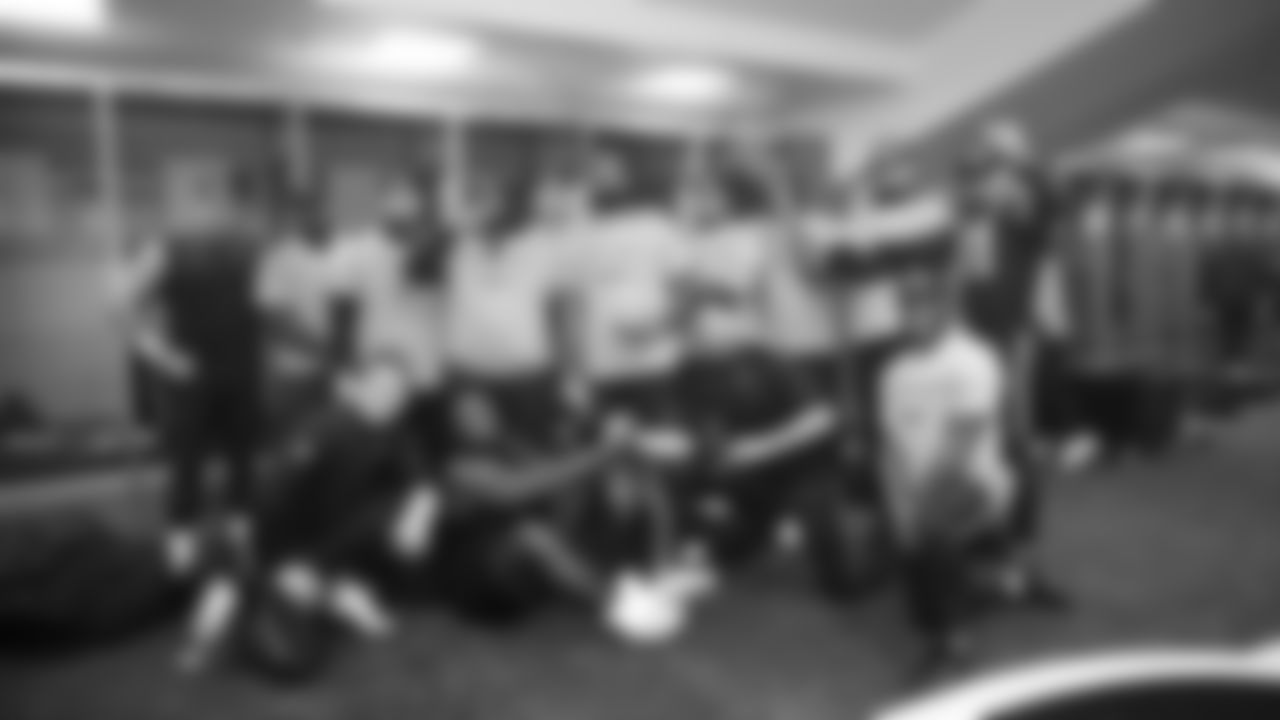 The Seahawks celebrate the 31-27 win vs. the Rams in the NFC Championship on Sunday, January 25, 2026.