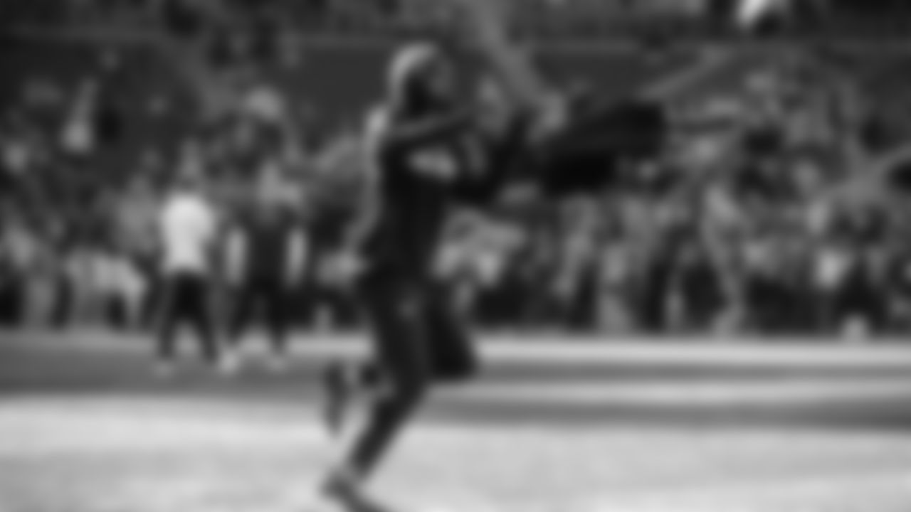 Seahawks cornerback Nehemiah Pritchett (28) warms up at Lumen Field for the Week 10 matchup vs. the Arizona Cardinals.