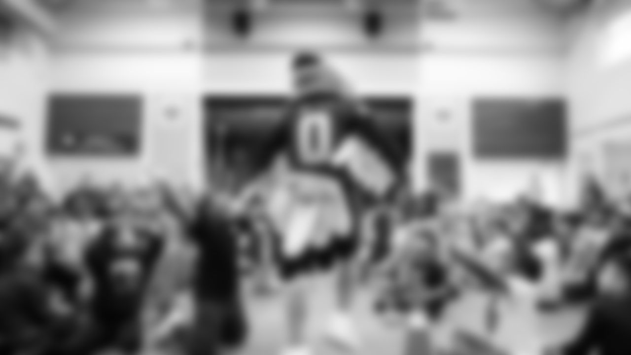 The Seahawks visited Midway Elementary as part of the 12 Pages Reading Program on November 21, 2025.