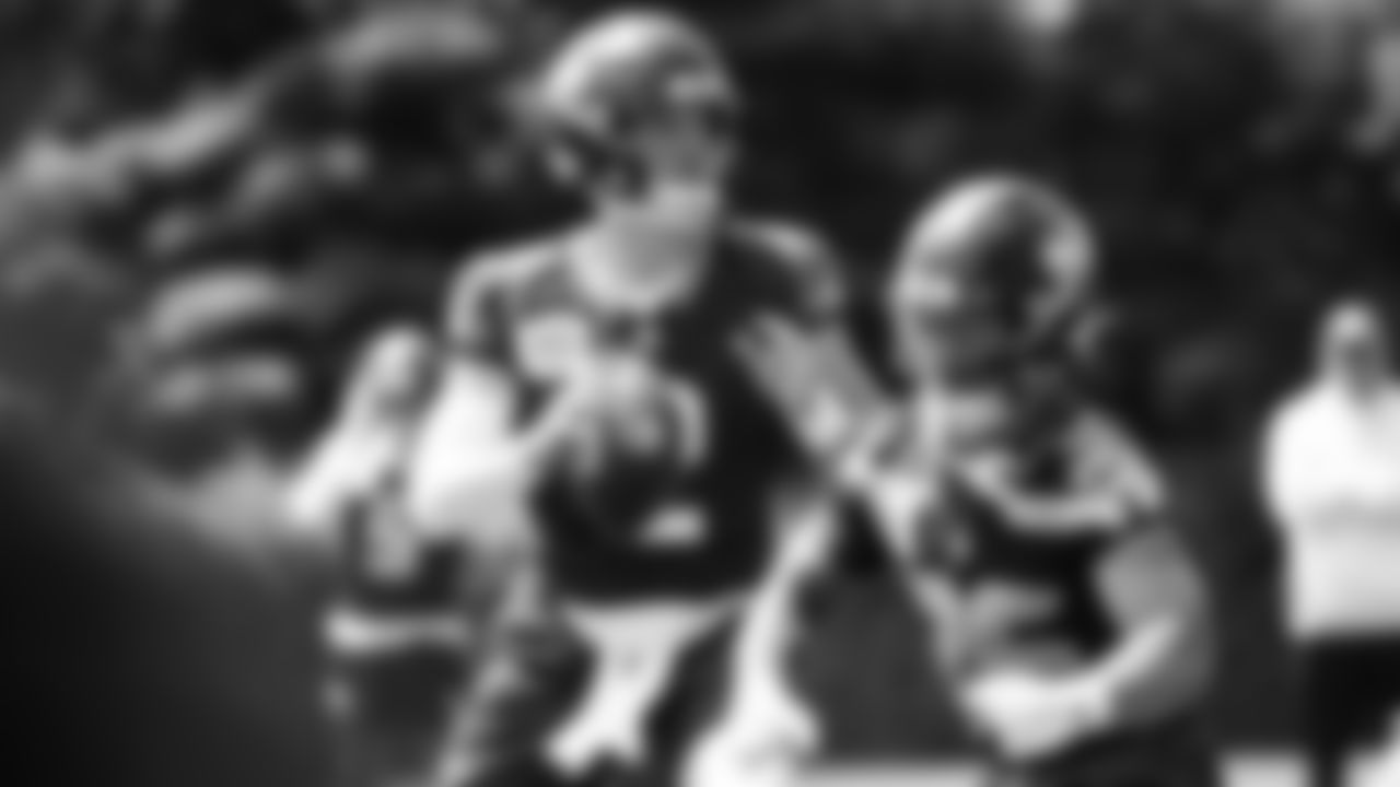 Seahawks quarterback Drew Lock (2) participated in the Seahawks 2025 offseason workout program.