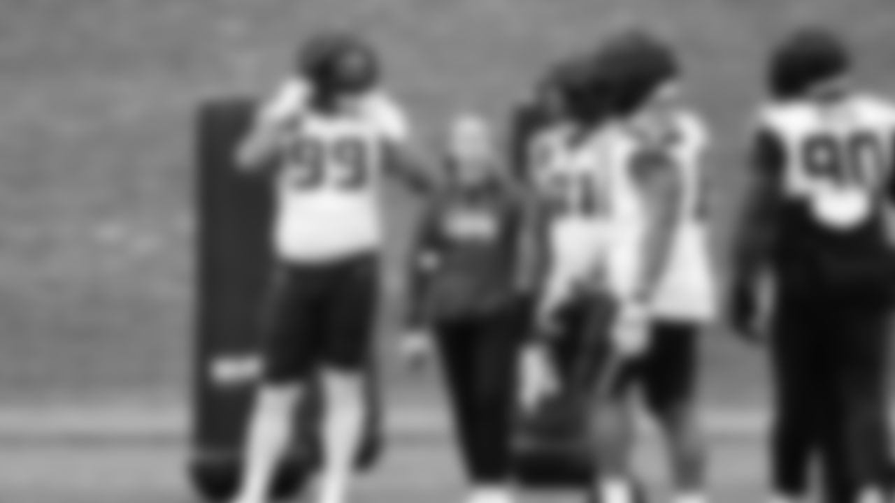 Seahawks defensive end Leonard Williams (99) practiced on Tuesday, January 13, 2026 at the Virginia Mason Athletic Center.