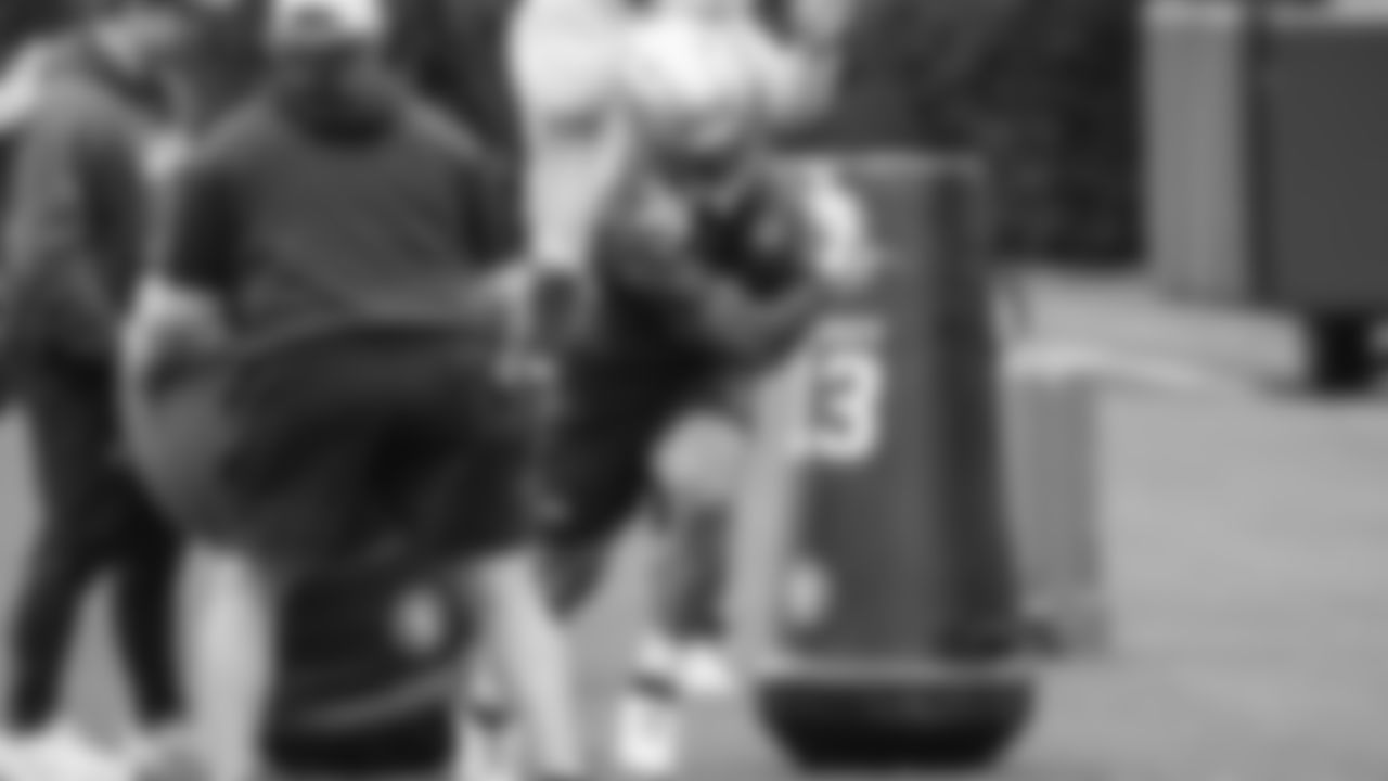 Seahawks running back George Holani (36) practiced on Thursday, October 30, 2025 at the Virginia Mason Athletic Center.