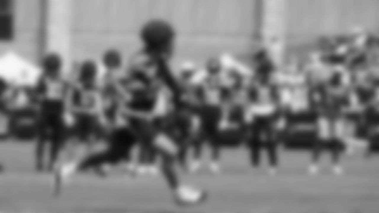 Seahawks tight end AJ Barner (88) practiced on August 1, 2025 at the Virginia Mason Athletic Center.