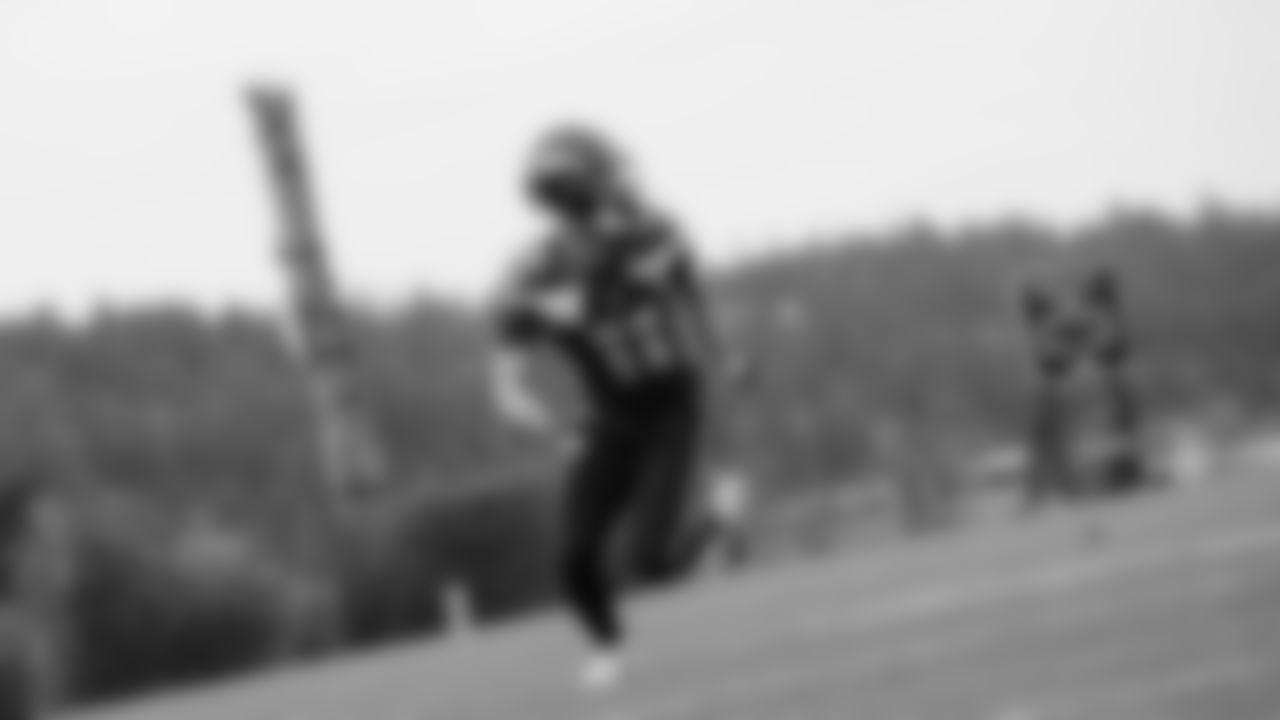 Seahawks wide receiver Jaxon Smith-Njigba (11) practiced on Tuesday, January 13, 2026 at the Virginia Mason Athletic Center.