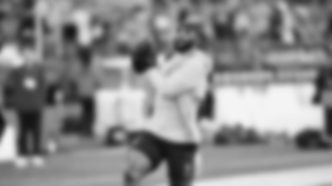 Seahawks wide receiver Dareke Young (83) warms up at Lumen Field for the NFC divisional round game vs. the San Francisco 49ers on January 17, 2026.