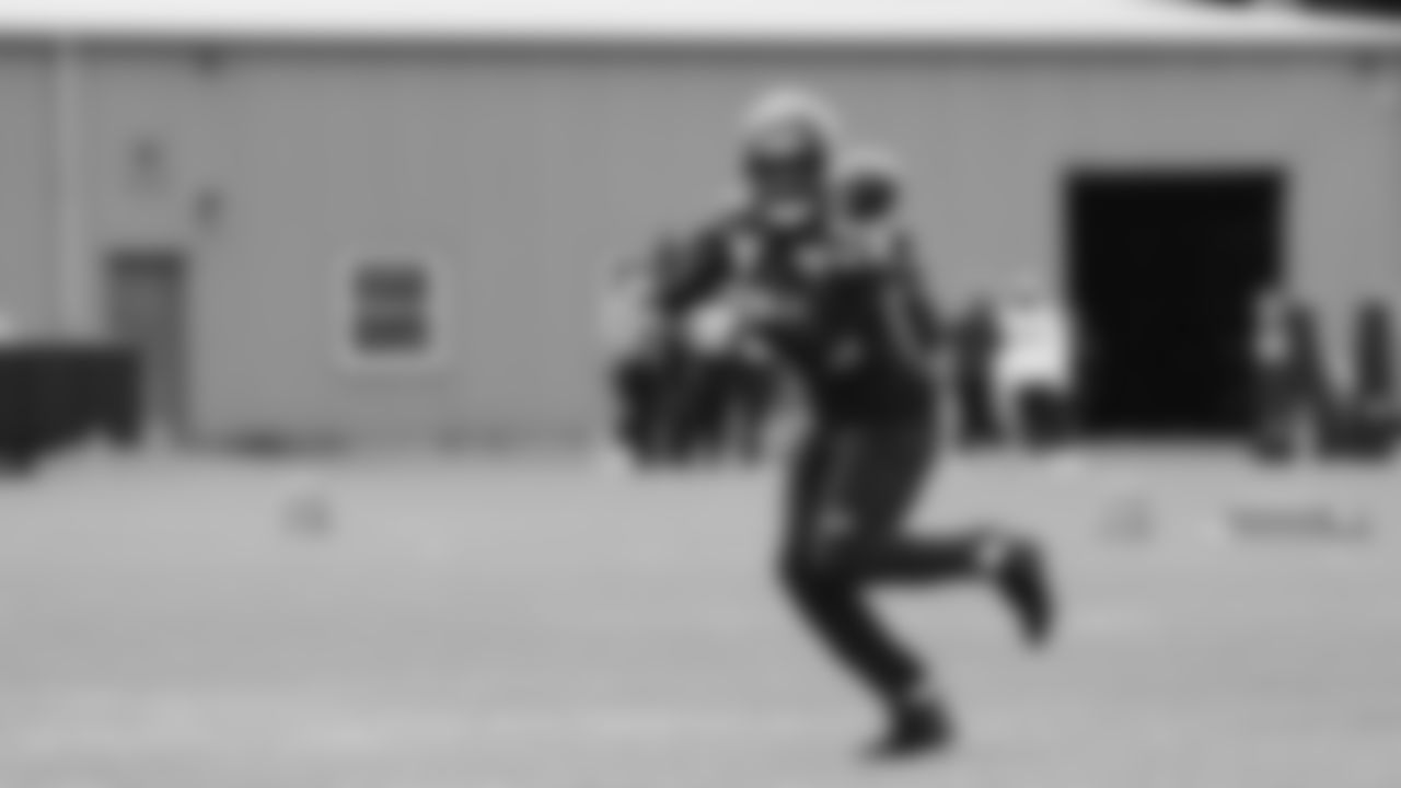 Seahawks wide receiver Dareke Young (83) practiced on Thursday, January 8, 2026 at the Virginia Mason Athletic Center.