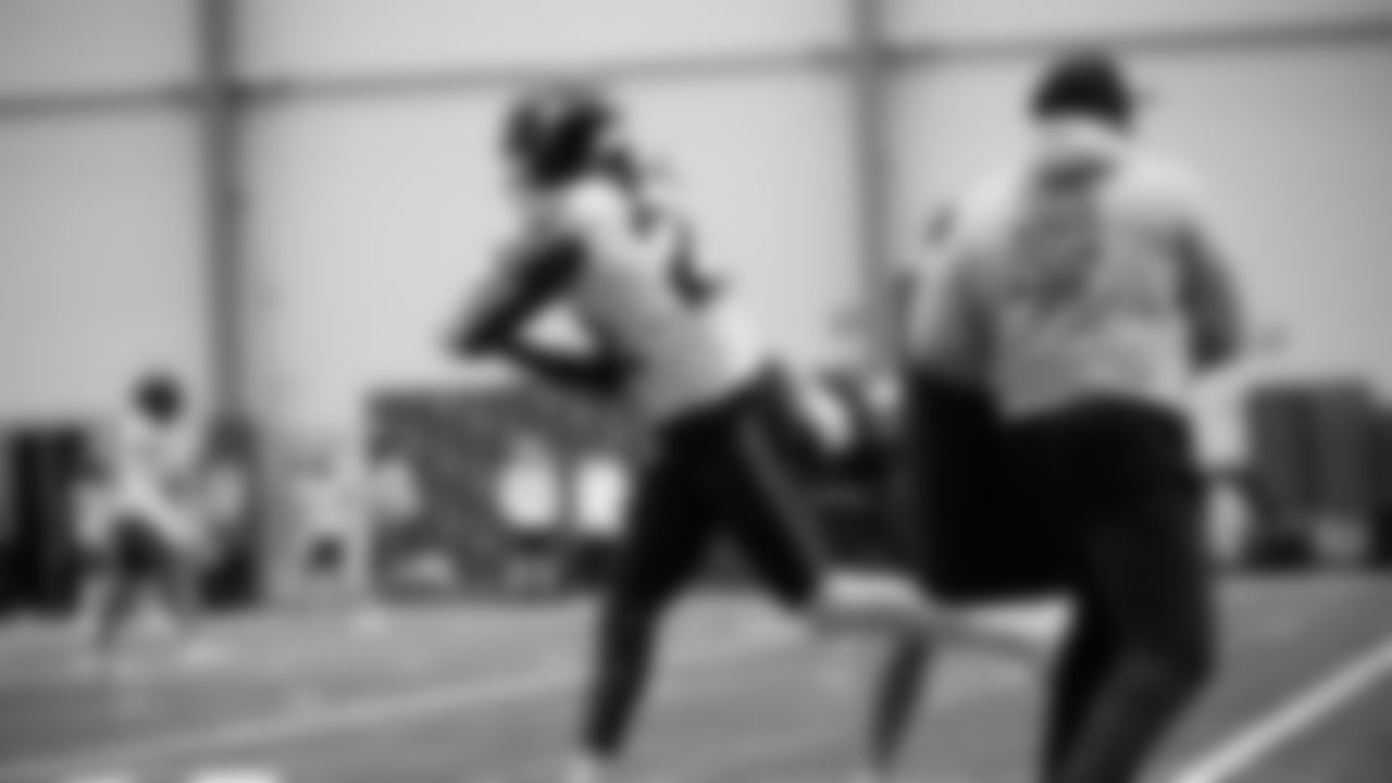 Seahawks wide receiver Rashid Rasheed (22) practiced on Thursday, November 13, 2025 at the Virginia Mason Athletic Center.