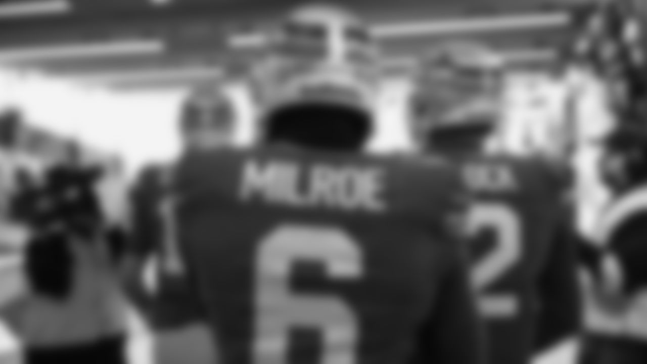 Seahawks quarterback Jalen Milroe (6) walks through the Emerald Queen Casino tunnel club at Lumen Field for the Week 13 matchup vs. the Vikings.