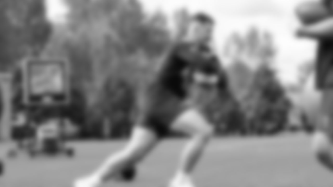 Seahawks fullback Robbie Ouzts (40) participated in a workout on May 12, 2025 at the Virginia Mason Athletic Center.