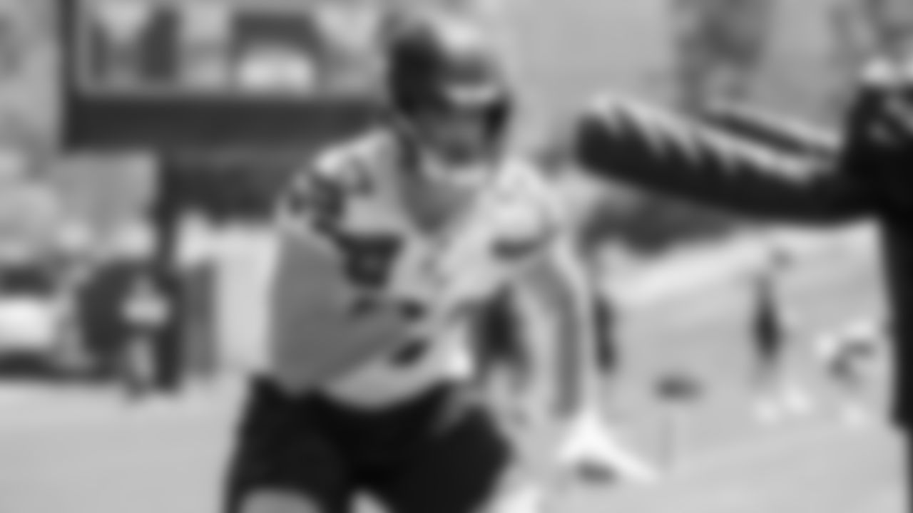 Seahawks linebacker Connor O'Toole (57) participated in a workout on day three of OTAs on Friday, May 30, 2025 at the Virginia Mason Athletic Center.