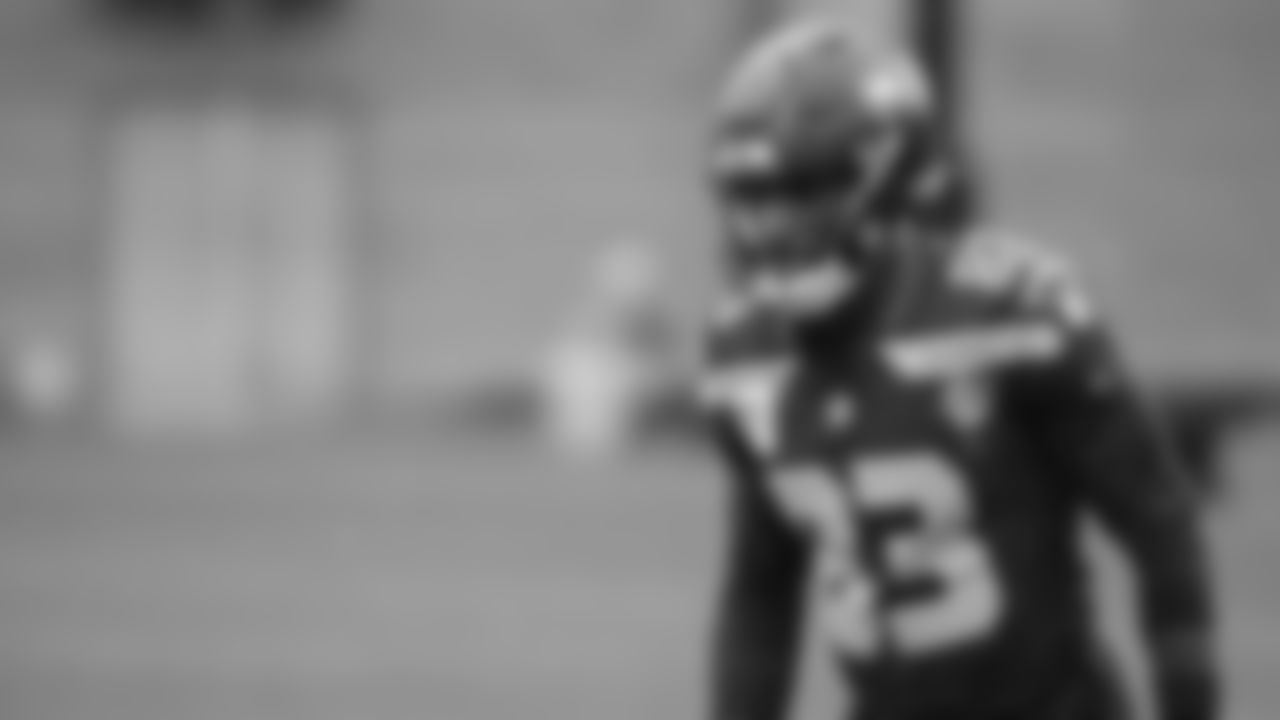 Seahawks wide receiver Dareke Young (83) practiced on Wednesday, January 7, 2026 at the Virginia Mason Athletic Center.