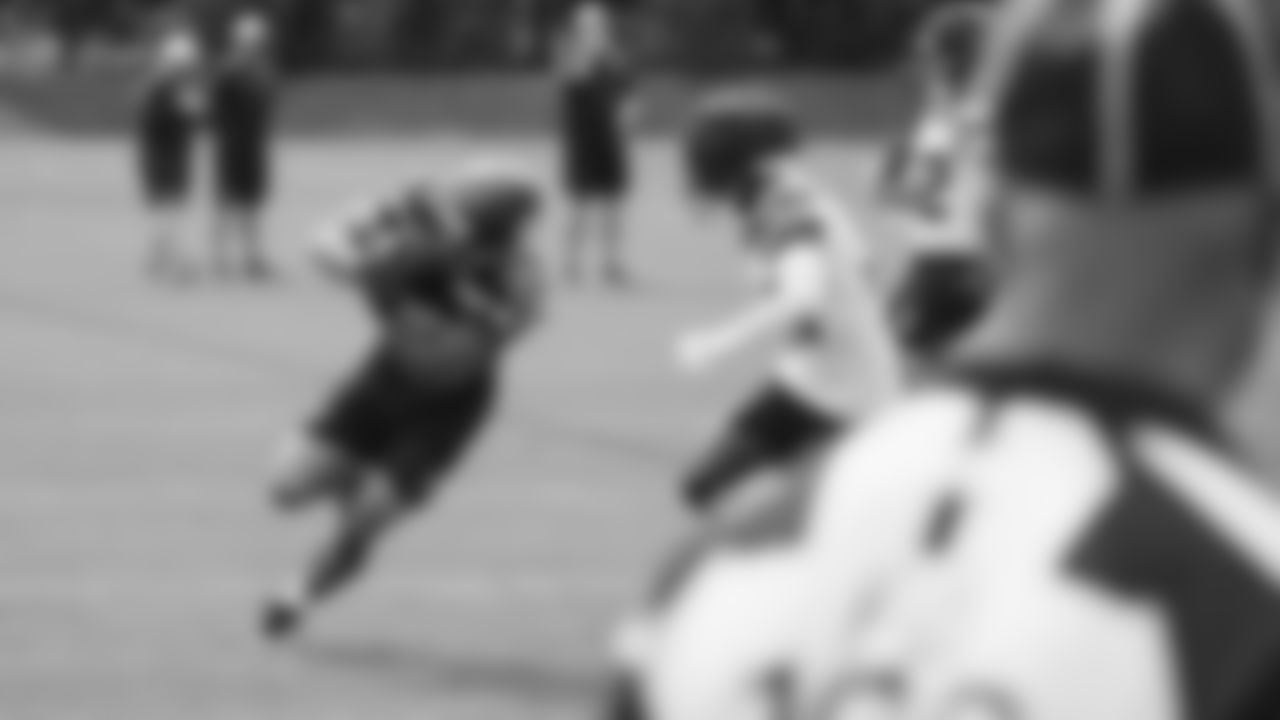 Seahawks running back Zach Charbonnet (26) practiced on August 13, 2025 at the Virginia Mason Athletic Center.