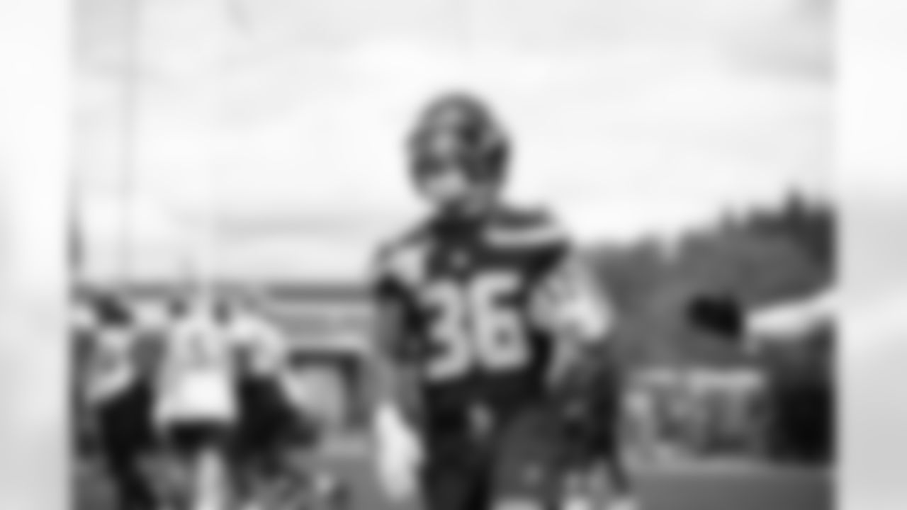 Seahawks running back George Holani (36) participated in the Seahawks 2025 offseason workout program.