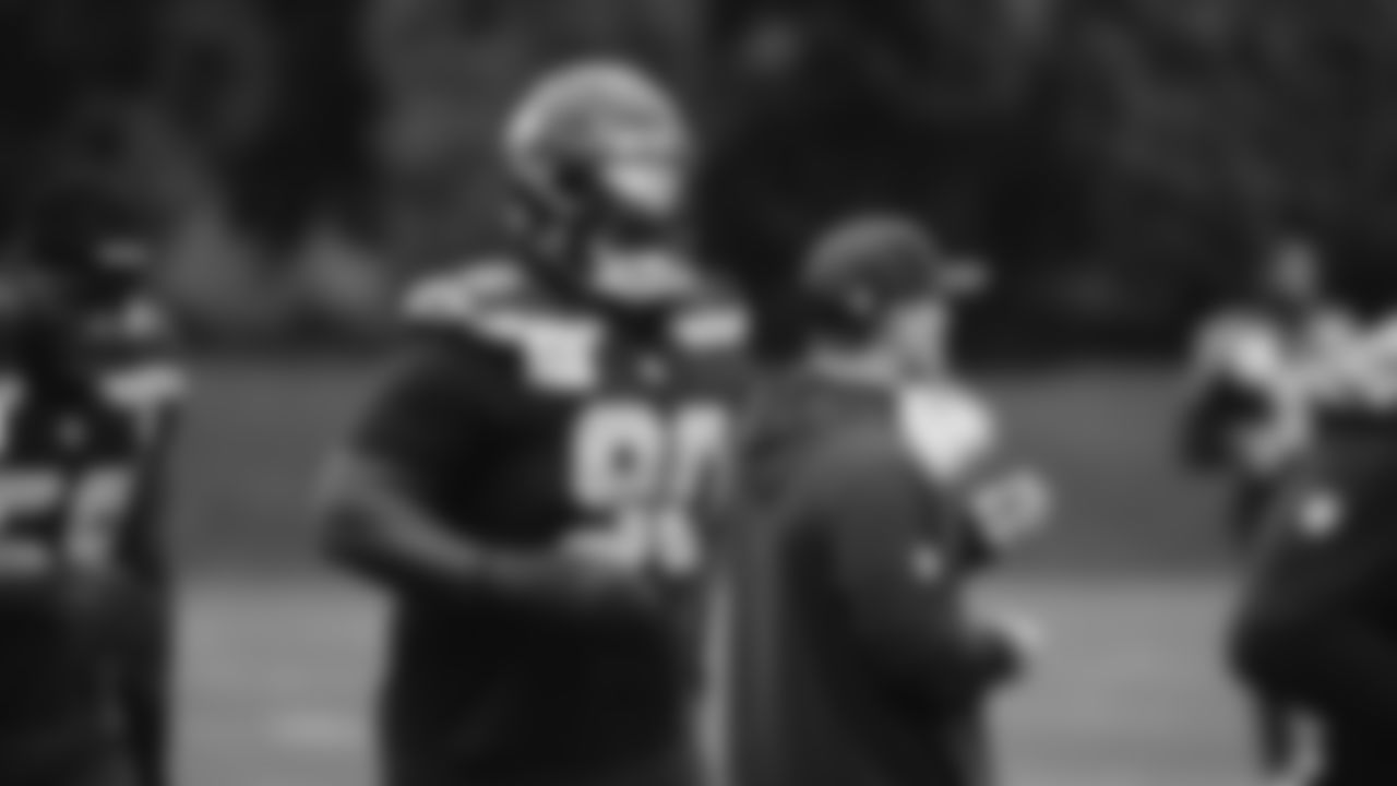 Seahawks defensive tackle Jarran Reed (90) practiced on Thursday, December 4, 2025 at the Virginia Mason Athletic Center.