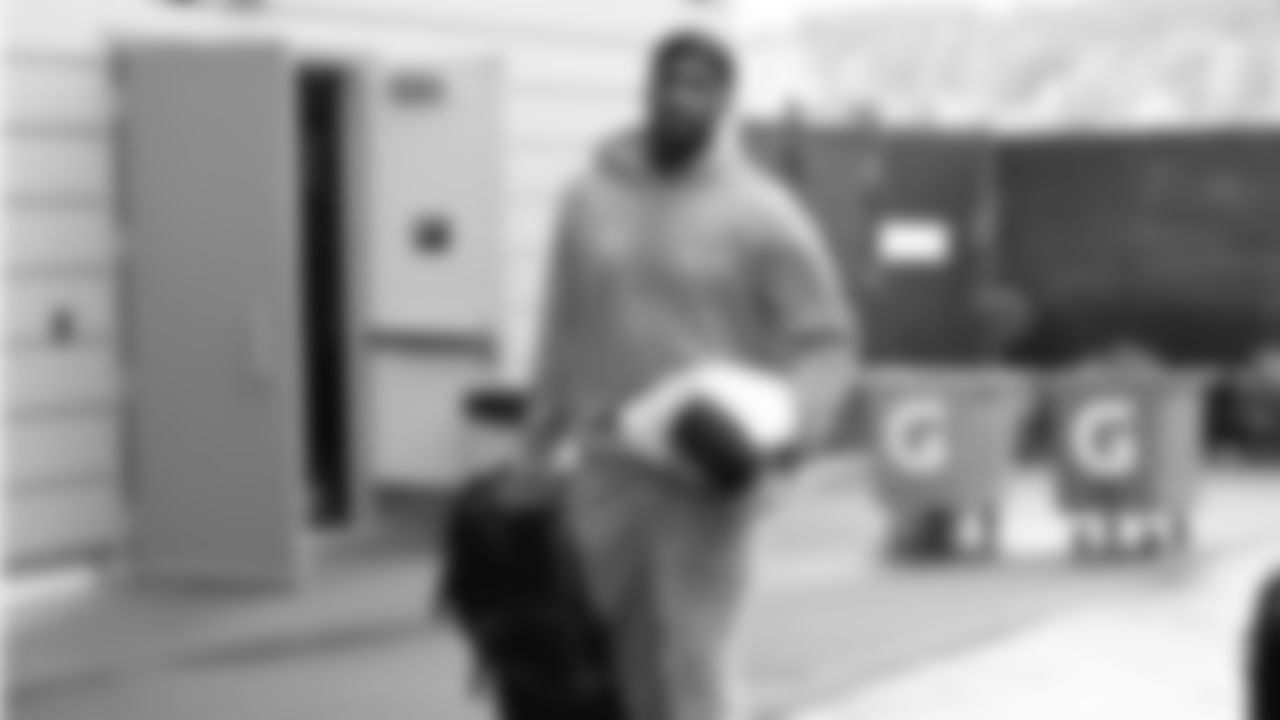 Seahawks linebacker Chris Paul Jr. (49) departed the Virginia Mason Athletic Center on Sunday, February 1, 2026.