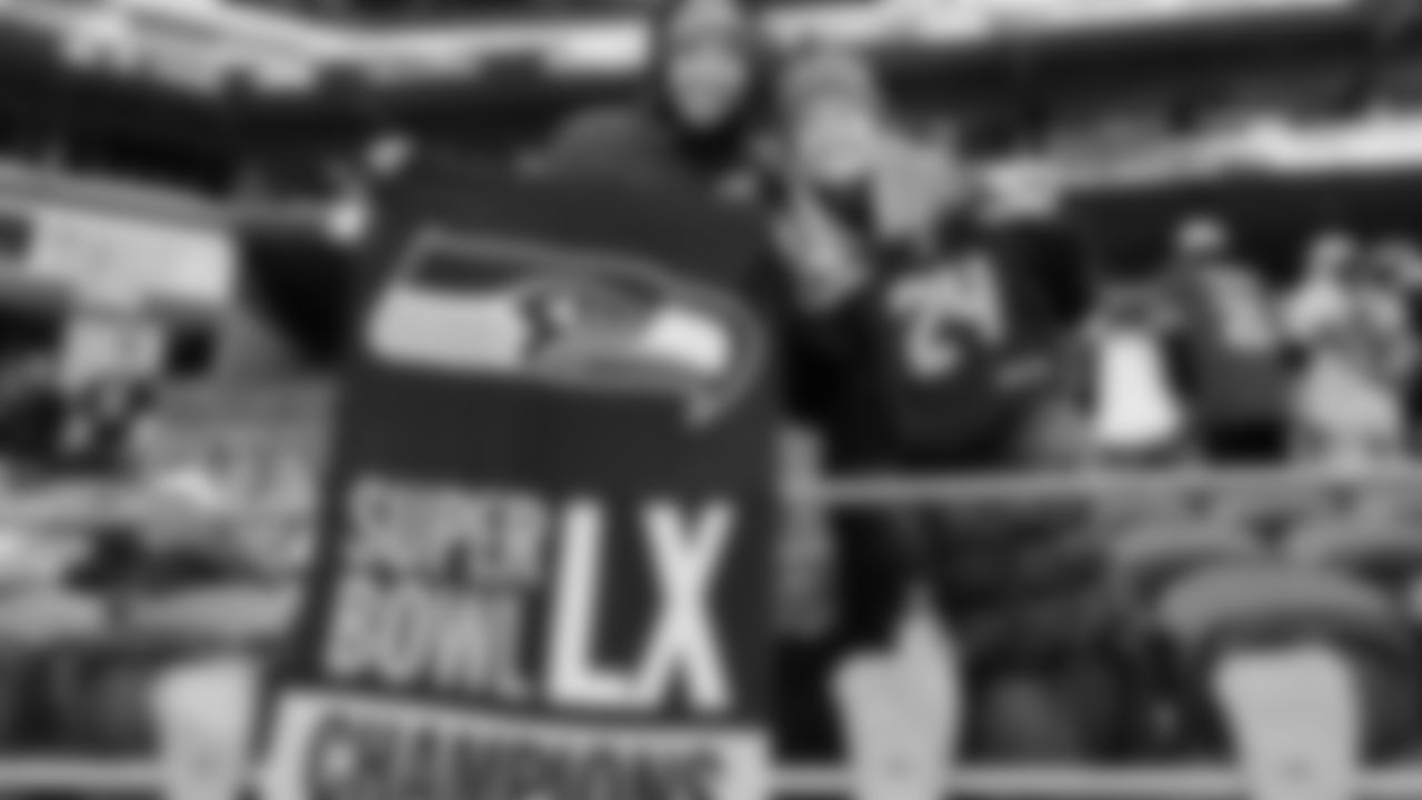 The Seahawks hosted a trophy celebration at Lumen Field on Wednesday, February 11, 2026 in honor of their world championship.