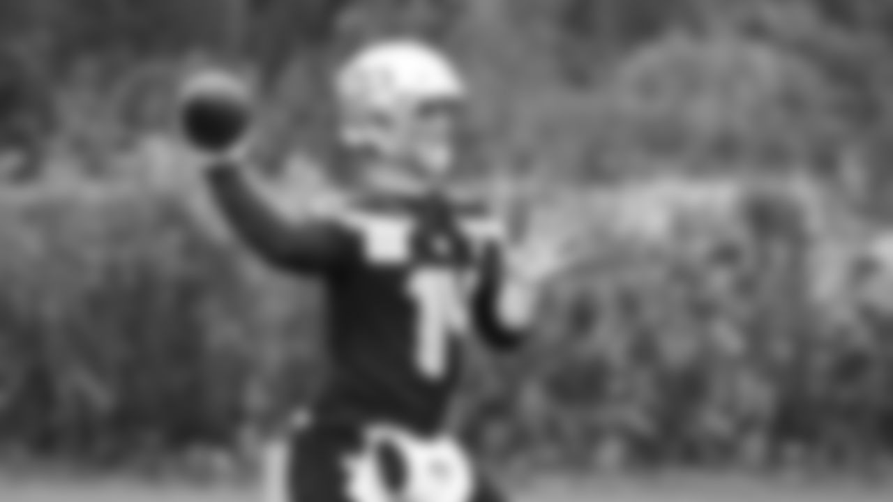 Seahawks quarterback Sam Darnold (14) practiced on Wednesday, November 26, 2025 at the Virginia Mason Athletic Center.