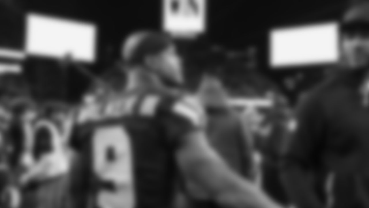 The Seahawks celebrated the 41-6 victory over the 49ers in the NFC Divisional Round game on January 17, 2026 at Lumen Field.