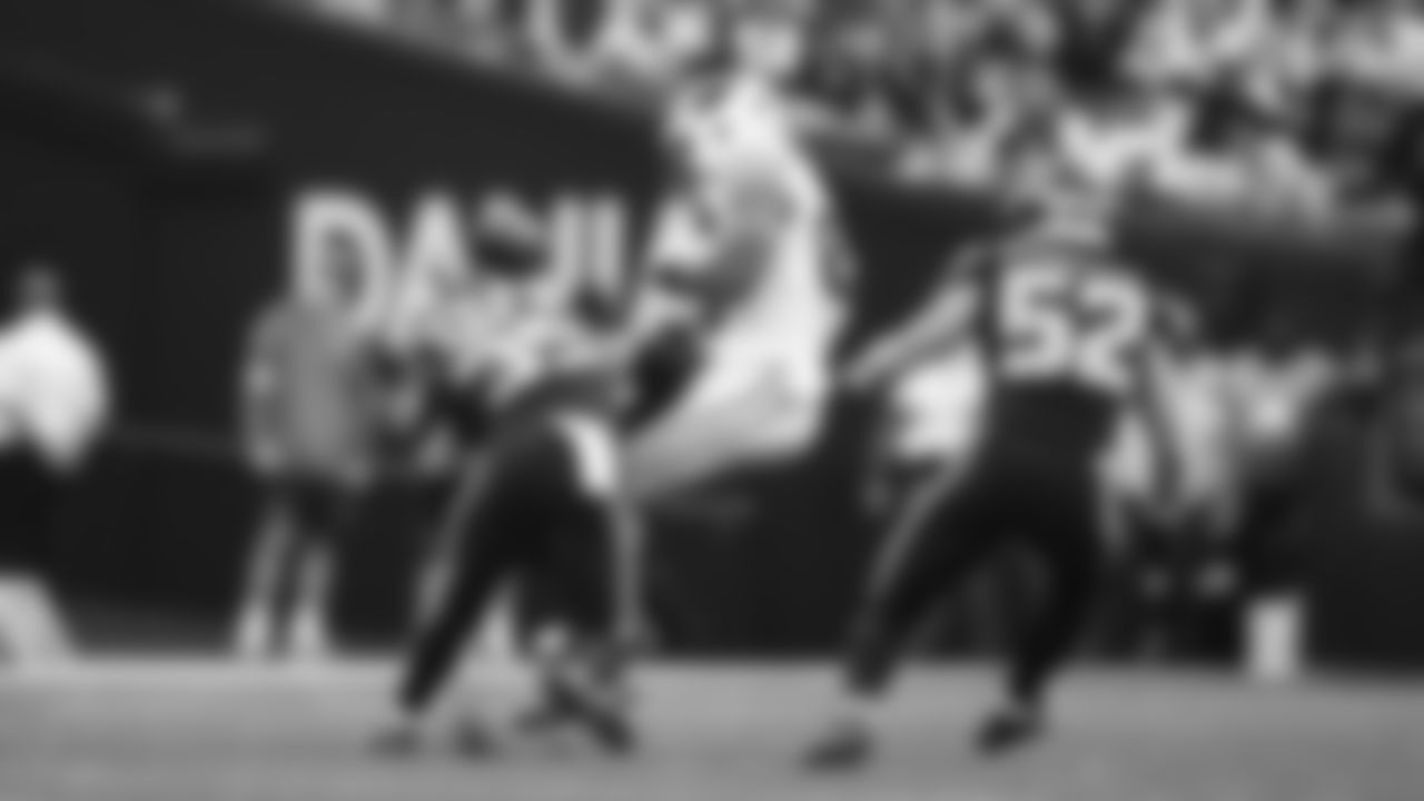 Seahawks safety Ty Okada jars the ball loose with a hard hit over the middle resulting in an incomplete pass.