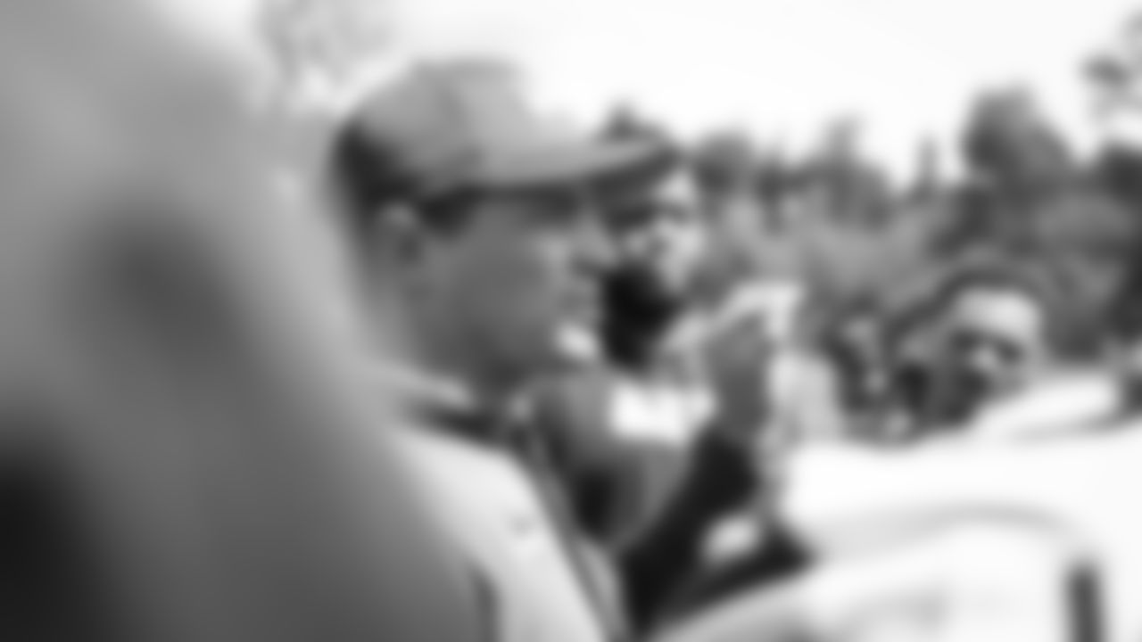 Seahawks head coach Mike Macdonald on day two of OTAs on Thursday, May 29, 2025 at the Virginia Mason Athletic Center.