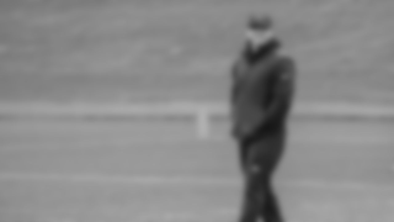 Seahawks head coach Mike Macdonald at practice on Wednesday, January 7, 2026 at the Virginia Mason Athletic Center.