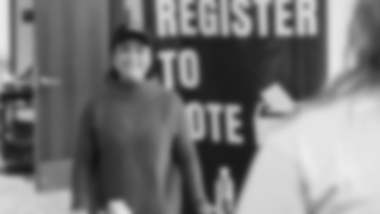 Seahawks players and staff participated in National Voter Registration Day.