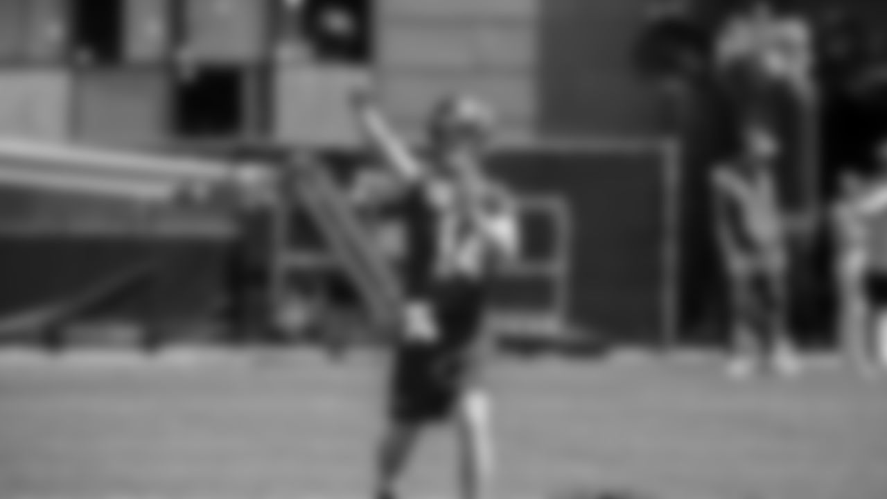 Seahawks quarterback Sam Darnold (14) participated in a workout on day one of OTAs on Tuesday, May 27, 2025 at the Virginia Mason Athletic Center.