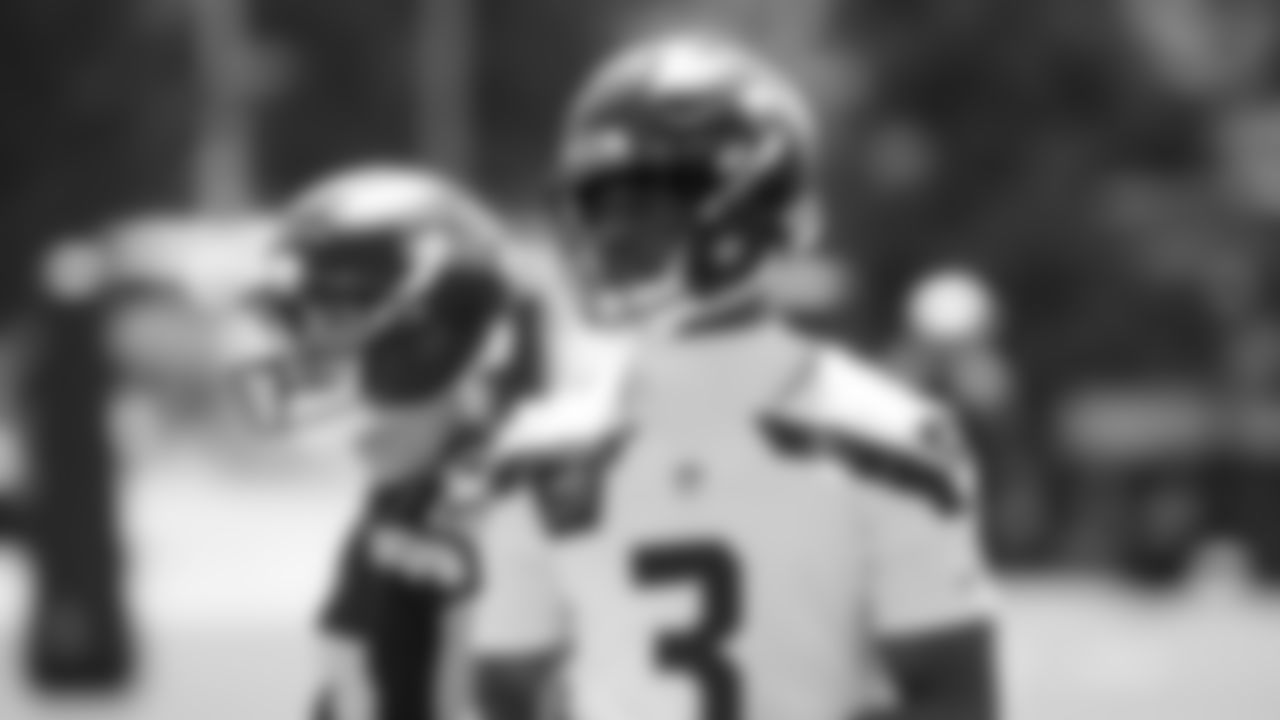 Seahawks safety Nick Emmanwori (3) participated in a workout on day one of minicamp on Tuesday, June 10, 2025 at the Virginia Mason Athletic Center.