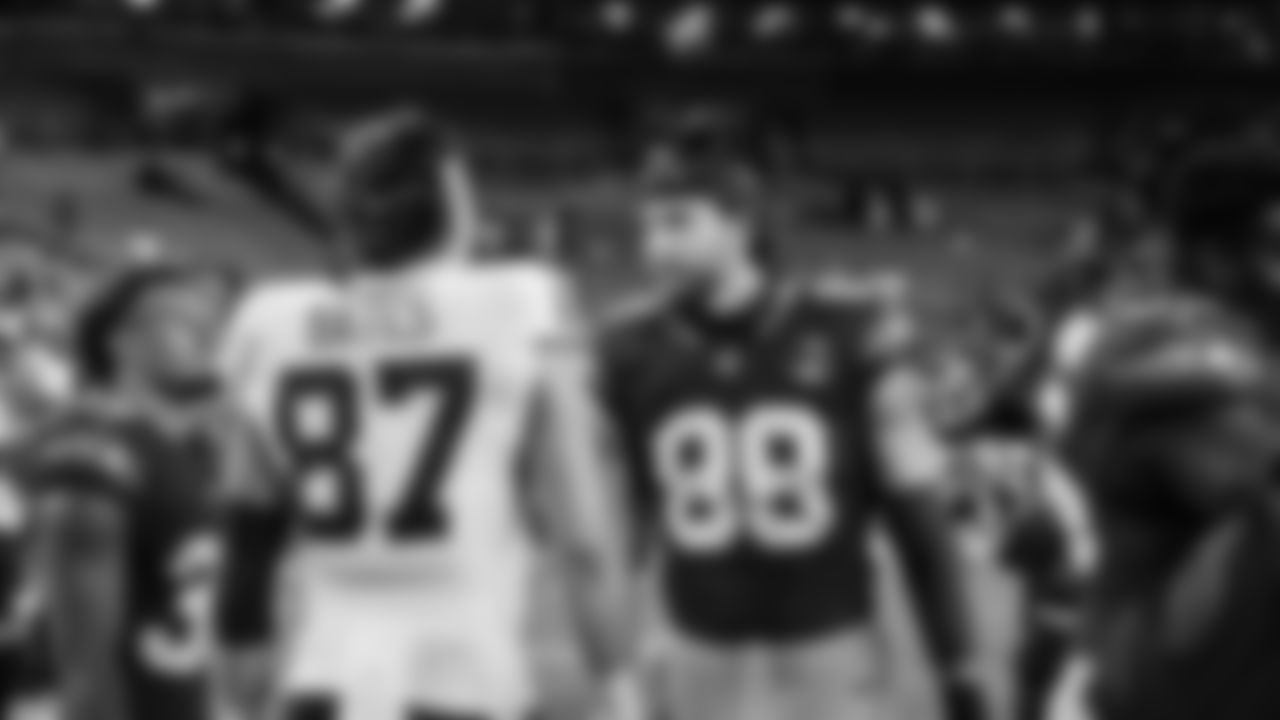 The Seahawks celebrated the victory over the Washington Commanders on Sunday Night Football at Northwest Stadium.