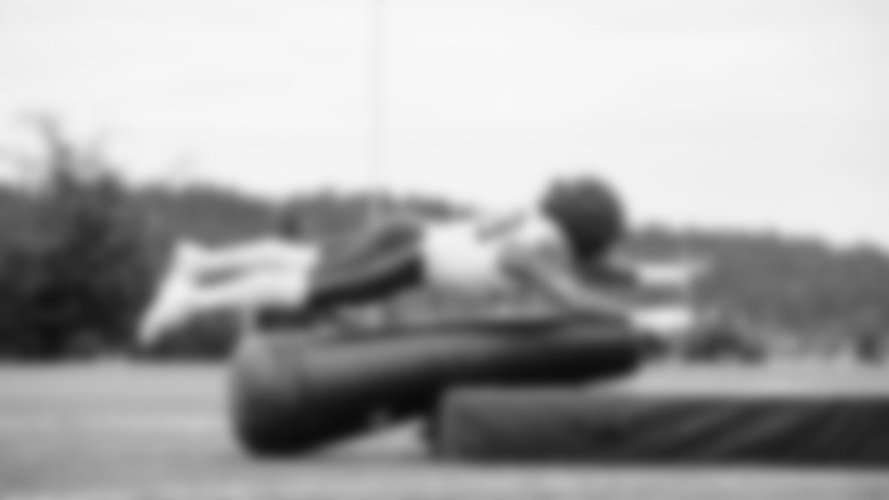 Seahawks defensive end Leonard Williams (99) practiced on Tuesday, January 13, 2026 at the Virginia Mason Athletic Center.