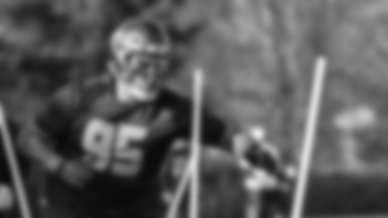 Seahawks nose tackle Brandon Pili (95) practiced on Wednesday, December 17, 2025 at the Virginia Mason Athletic Center.