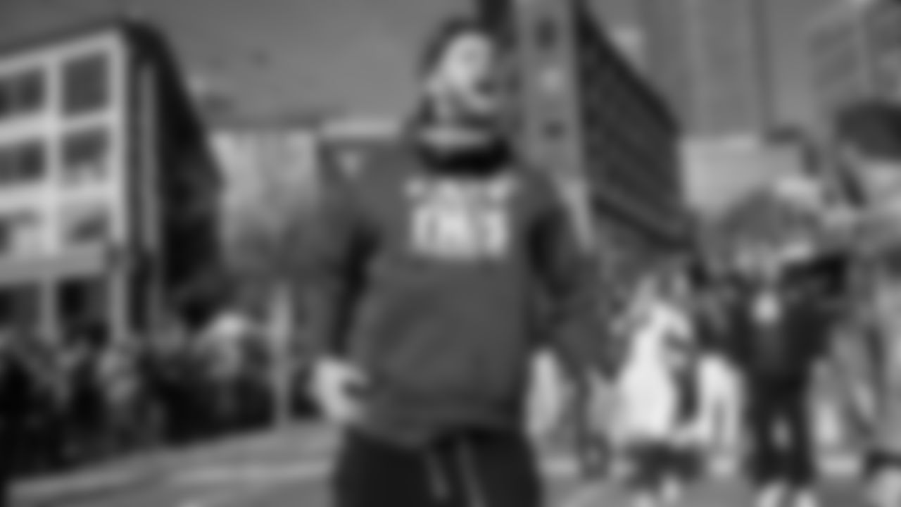 The Seahawks participated in the World Championship Parade through downtown Seattle on February 11, 2026.